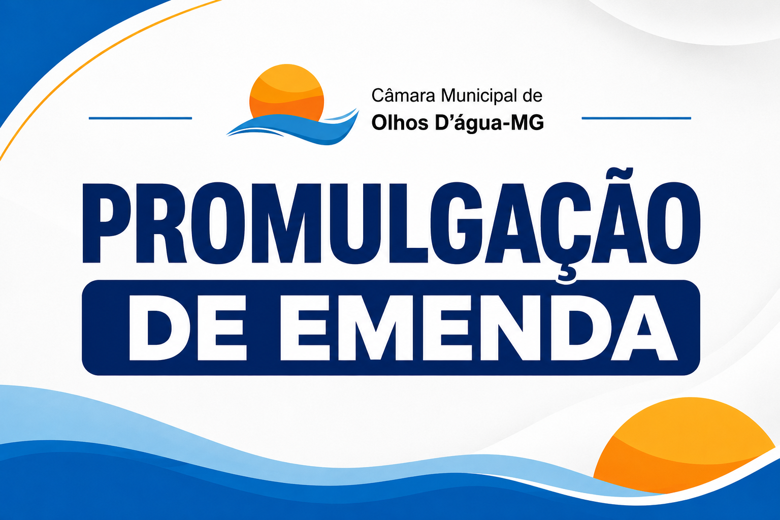 Promulgação emenda à lei orgânica municipal nº 03/2026